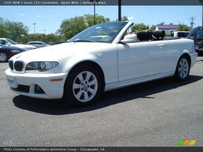 Alpine White / Anthracite Black 2005 BMW 3 Series 325i Convertible