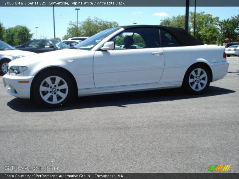 Alpine White / Anthracite Black 2005 BMW 3 Series 325i Convertible