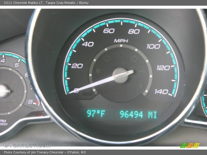 Taupe Gray Metallic / Ebony 2011 Chevrolet Malibu LT