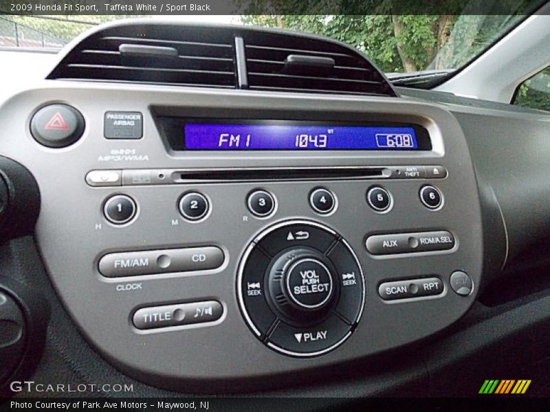 Taffeta White / Sport Black 2009 Honda Fit Sport