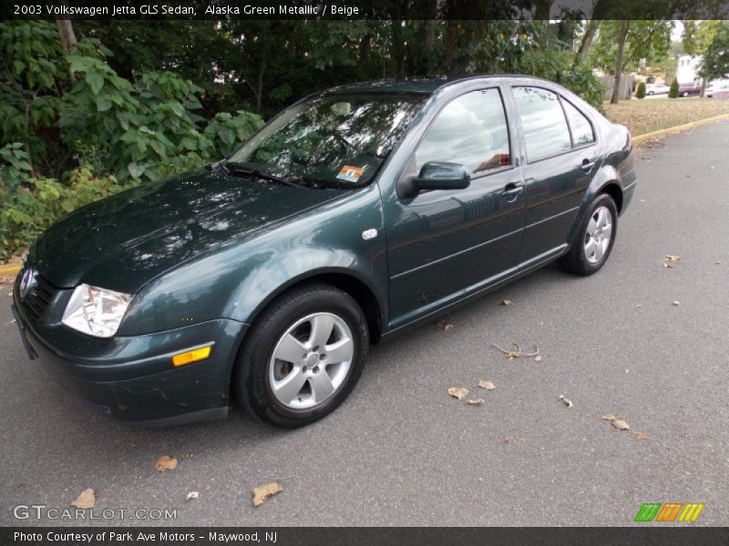 Alaska Green Metallic / Beige 2003 Volkswagen Jetta GLS Sedan