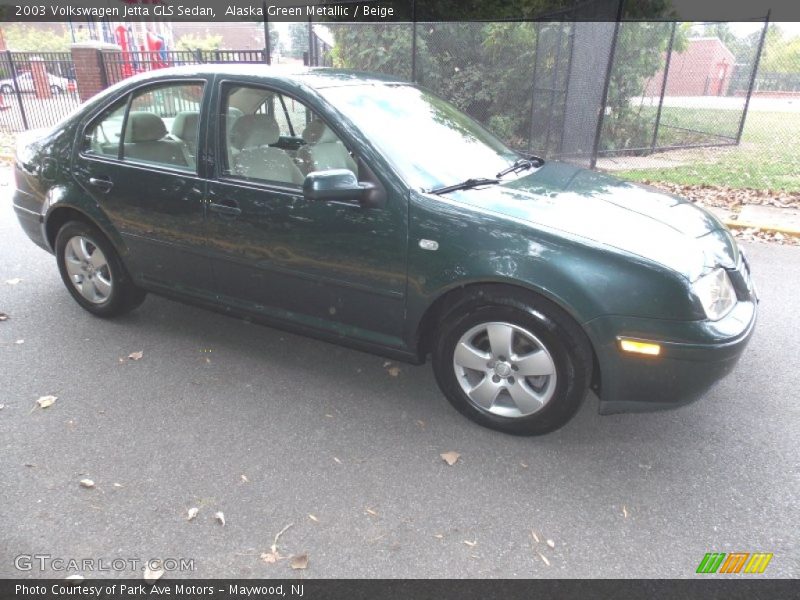 Alaska Green Metallic / Beige 2003 Volkswagen Jetta GLS Sedan