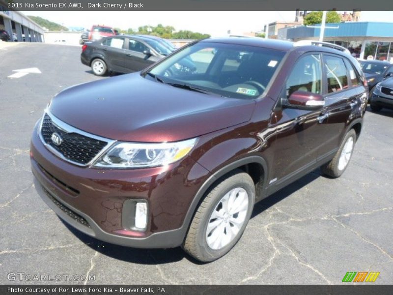 Dark Cherry / Black 2015 Kia Sorento EX AWD