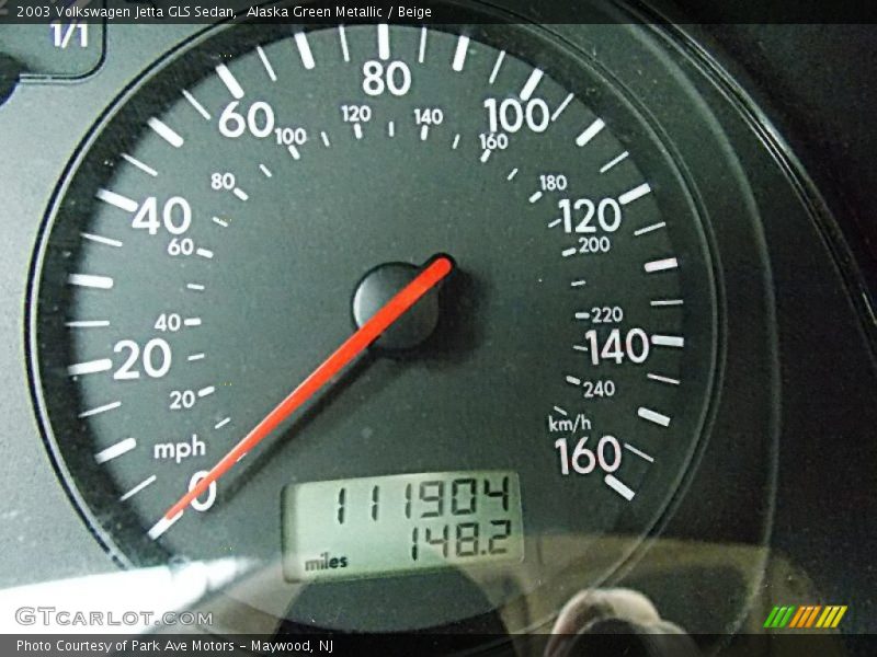 Alaska Green Metallic / Beige 2003 Volkswagen Jetta GLS Sedan
