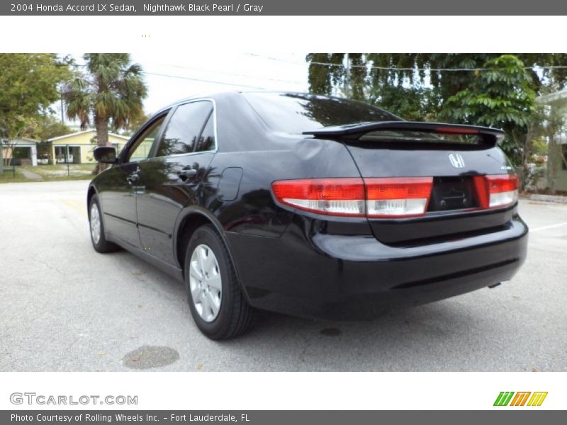 Nighthawk Black Pearl / Gray 2004 Honda Accord LX Sedan