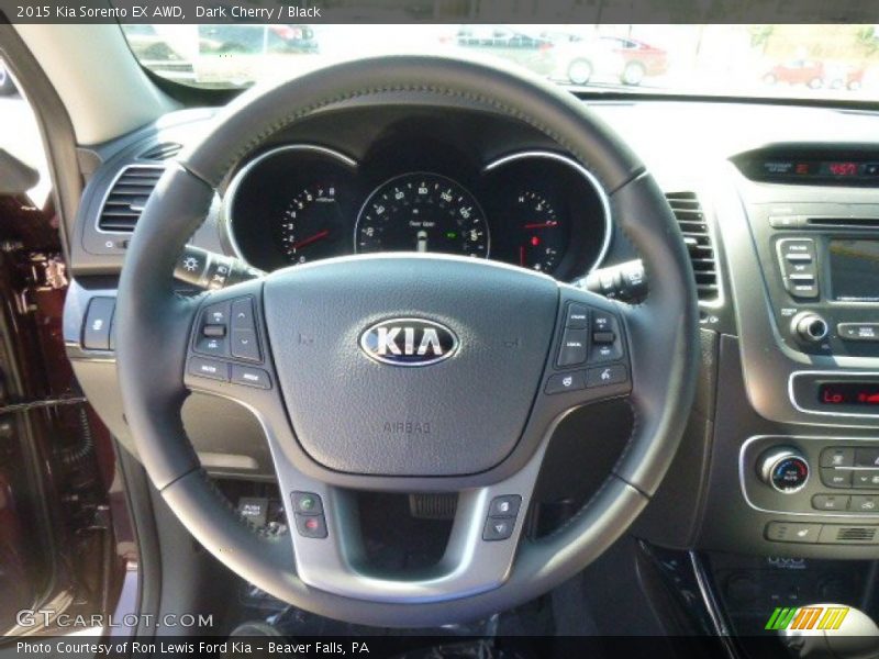 Dark Cherry / Black 2015 Kia Sorento EX AWD