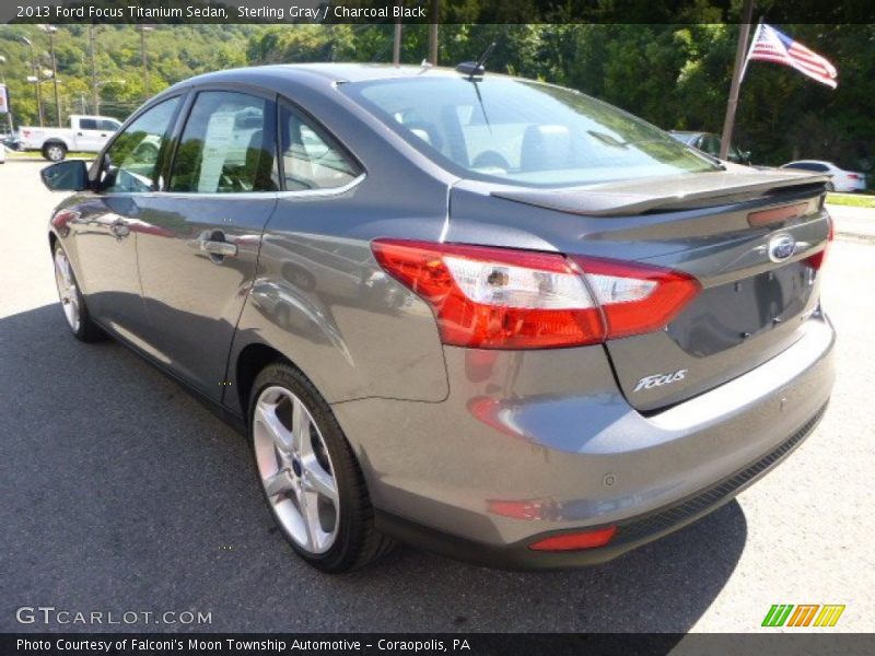 Sterling Gray / Charcoal Black 2013 Ford Focus Titanium Sedan