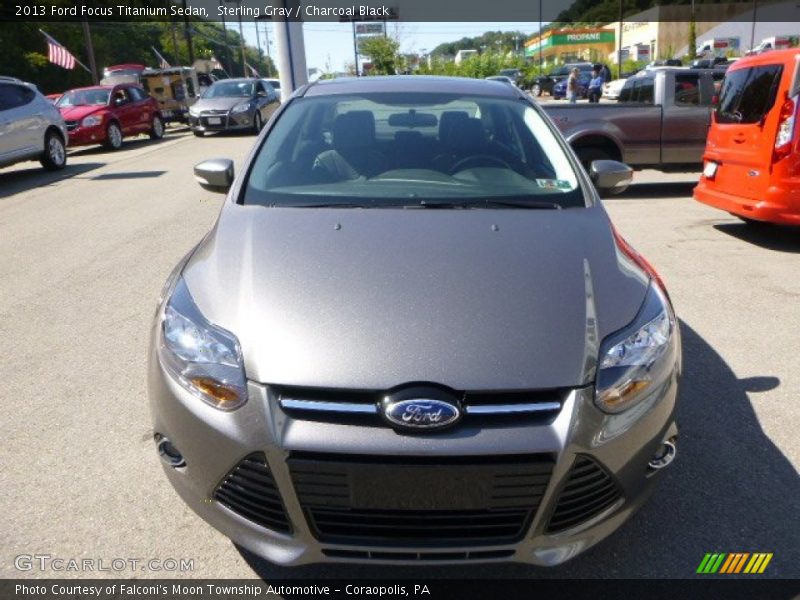 Sterling Gray / Charcoal Black 2013 Ford Focus Titanium Sedan