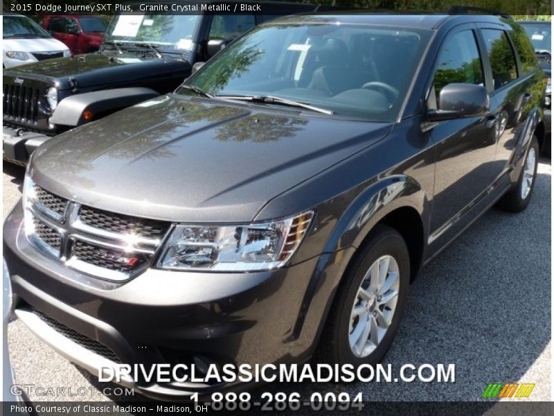 Granite Crystal Metallic / Black 2015 Dodge Journey SXT Plus