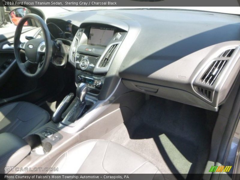 Sterling Gray / Charcoal Black 2013 Ford Focus Titanium Sedan