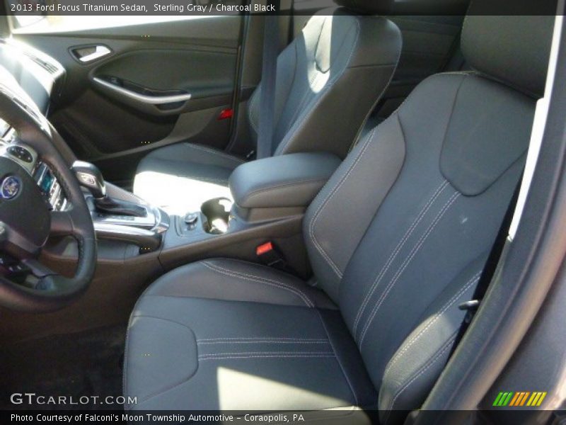 Sterling Gray / Charcoal Black 2013 Ford Focus Titanium Sedan