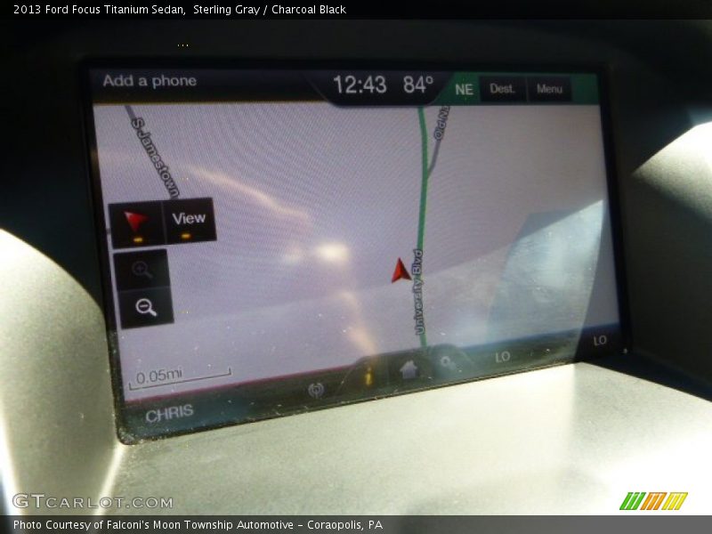 Sterling Gray / Charcoal Black 2013 Ford Focus Titanium Sedan