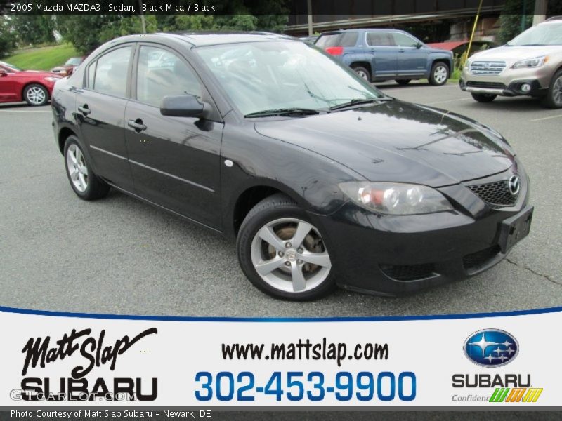 Black Mica / Black 2005 Mazda MAZDA3 i Sedan