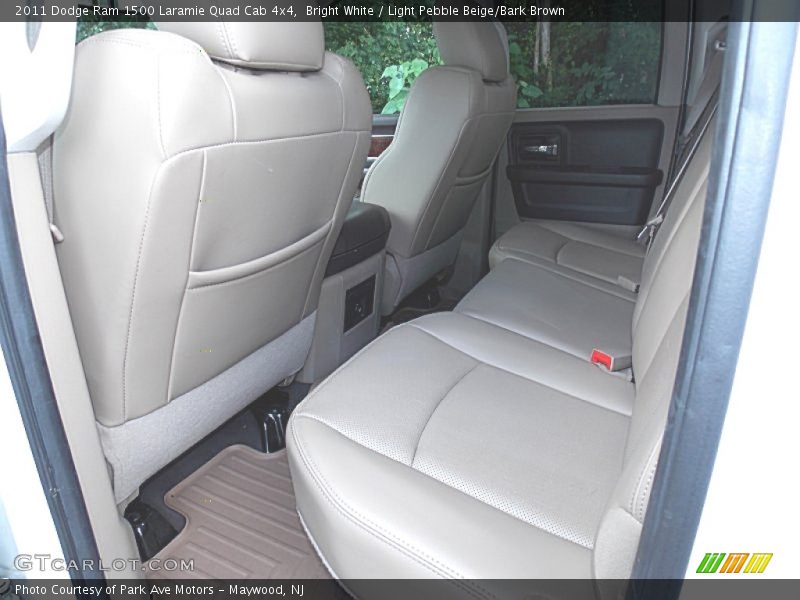 Bright White / Light Pebble Beige/Bark Brown 2011 Dodge Ram 1500 Laramie Quad Cab 4x4