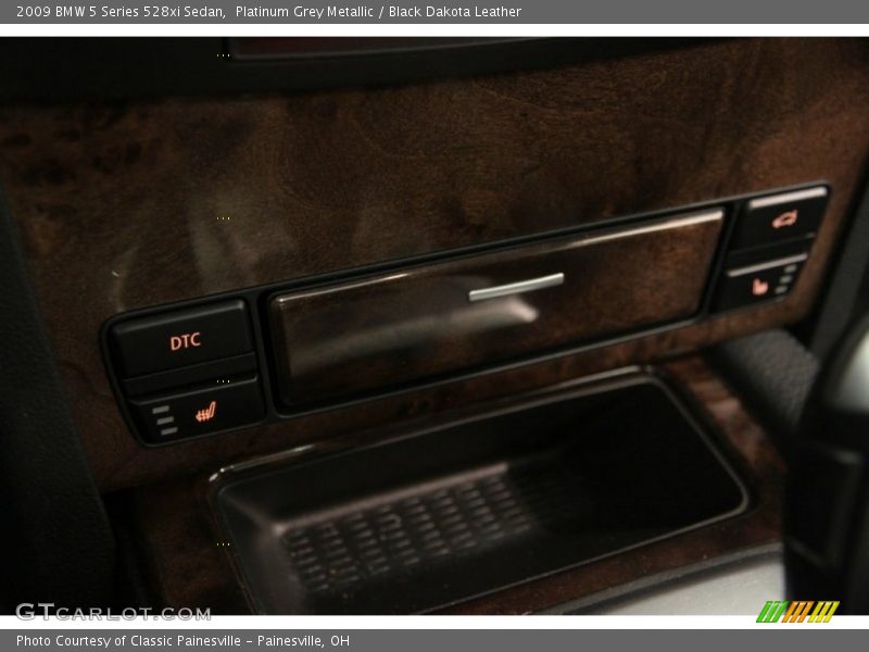 Platinum Grey Metallic / Black Dakota Leather 2009 BMW 5 Series 528xi Sedan