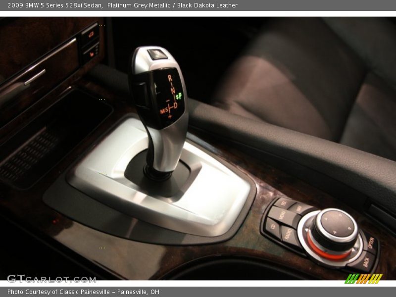 Platinum Grey Metallic / Black Dakota Leather 2009 BMW 5 Series 528xi Sedan