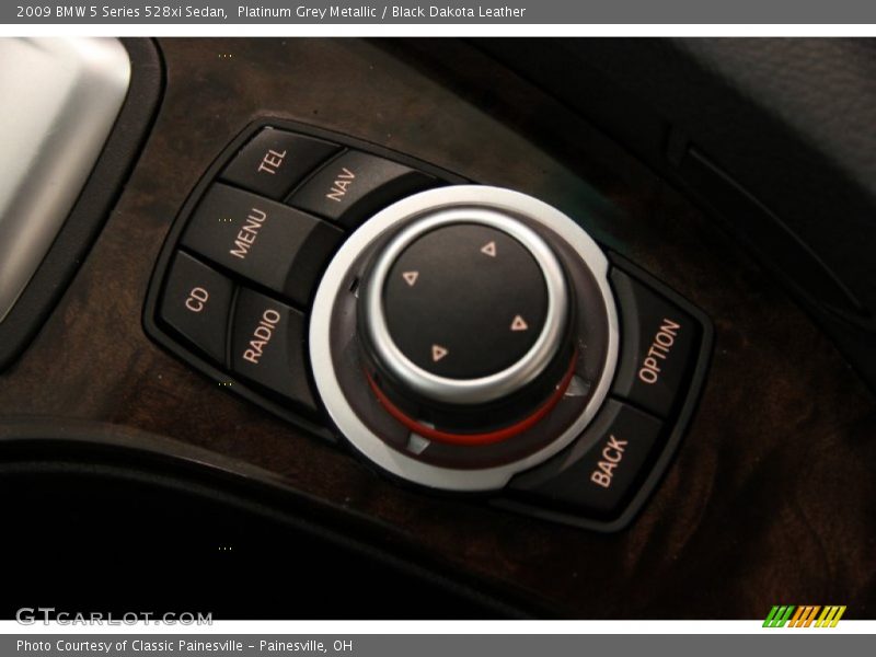 Platinum Grey Metallic / Black Dakota Leather 2009 BMW 5 Series 528xi Sedan
