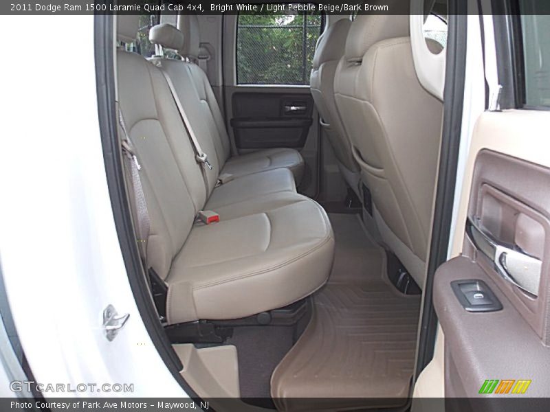 Bright White / Light Pebble Beige/Bark Brown 2011 Dodge Ram 1500 Laramie Quad Cab 4x4