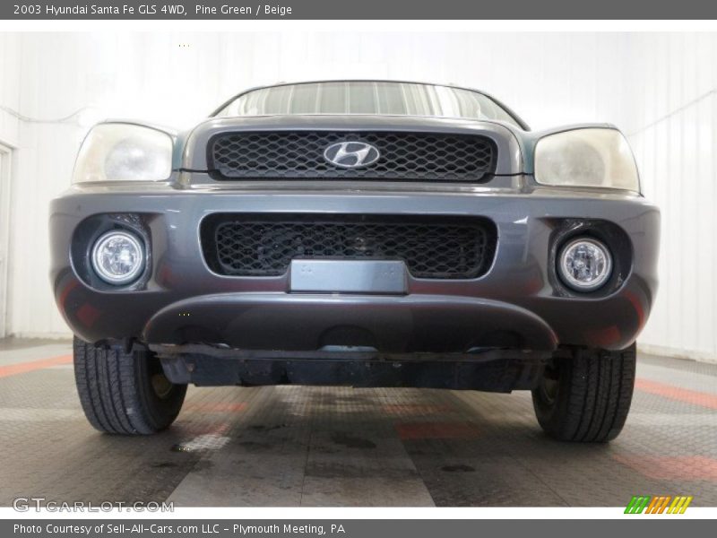 Pine Green / Beige 2003 Hyundai Santa Fe GLS 4WD