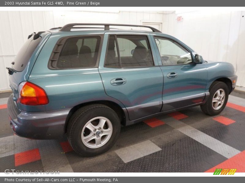 Pine Green / Beige 2003 Hyundai Santa Fe GLS 4WD