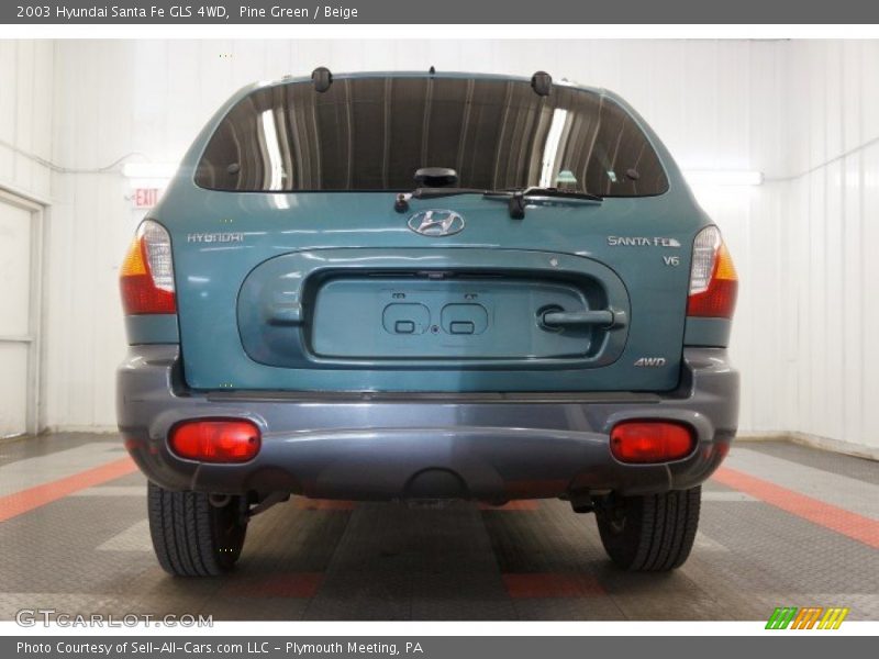 Pine Green / Beige 2003 Hyundai Santa Fe GLS 4WD