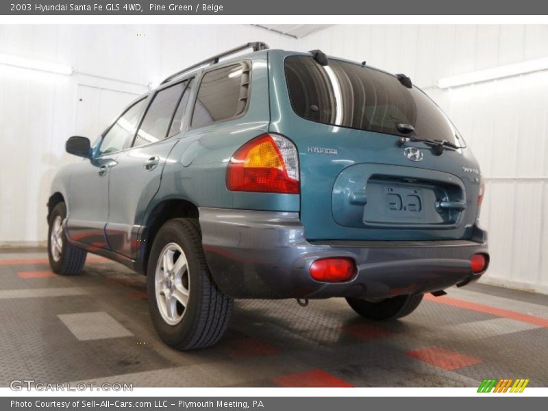 Pine Green / Beige 2003 Hyundai Santa Fe GLS 4WD