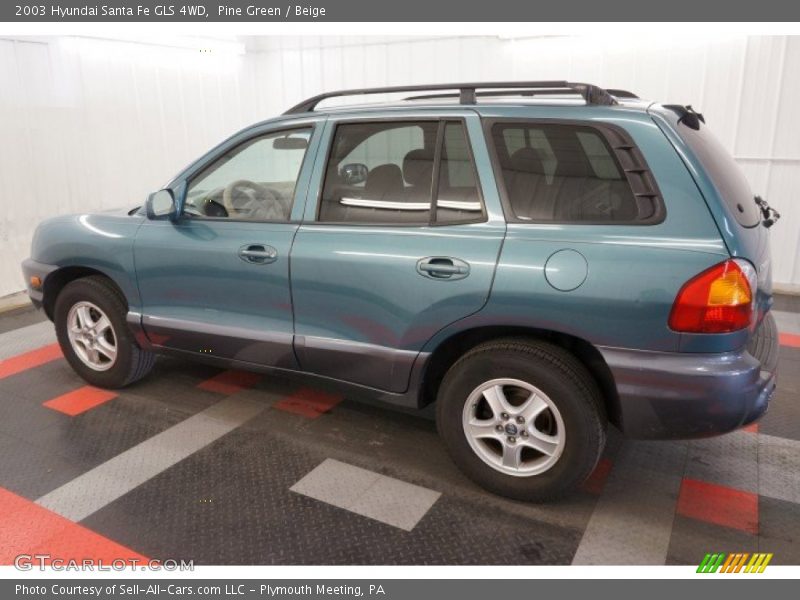 Pine Green / Beige 2003 Hyundai Santa Fe GLS 4WD