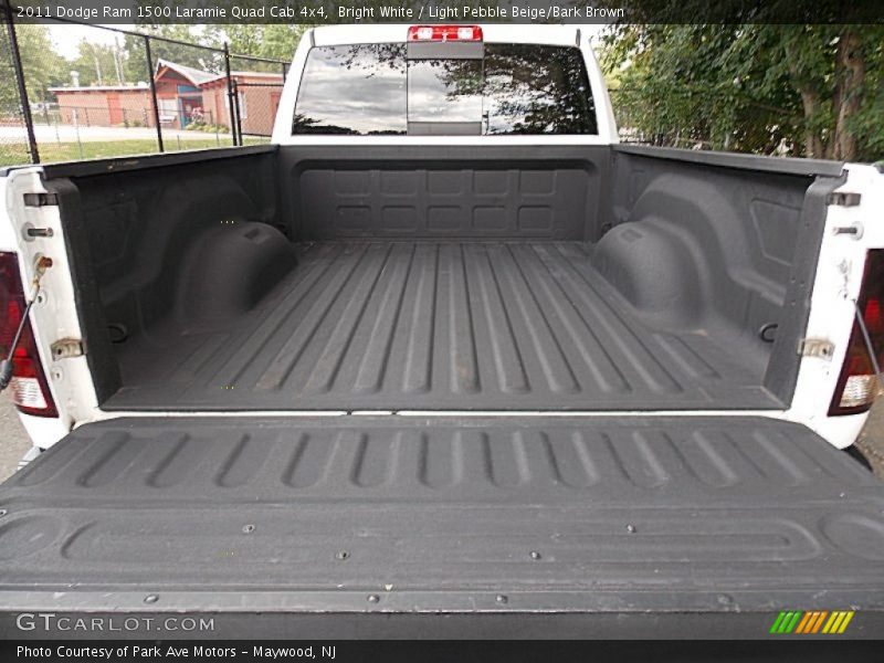 Bright White / Light Pebble Beige/Bark Brown 2011 Dodge Ram 1500 Laramie Quad Cab 4x4