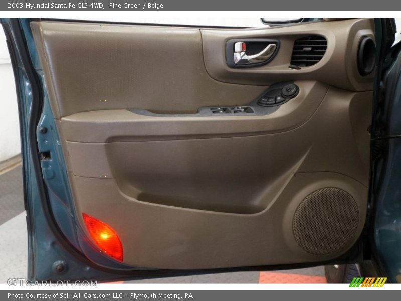 Pine Green / Beige 2003 Hyundai Santa Fe GLS 4WD