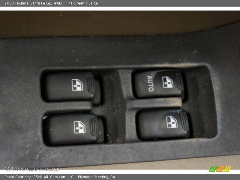 Pine Green / Beige 2003 Hyundai Santa Fe GLS 4WD