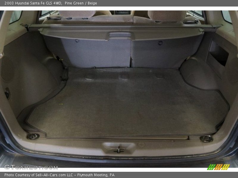 Pine Green / Beige 2003 Hyundai Santa Fe GLS 4WD
