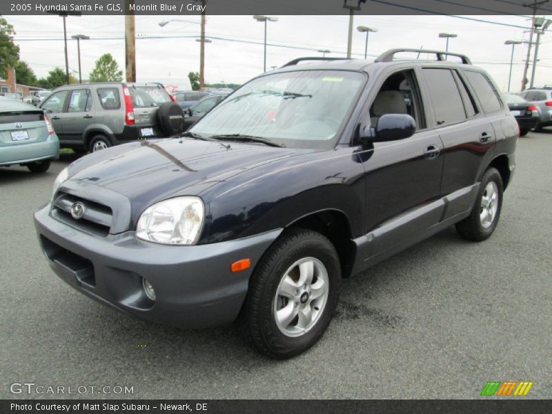 Moonlit Blue / Gray 2005 Hyundai Santa Fe GLS