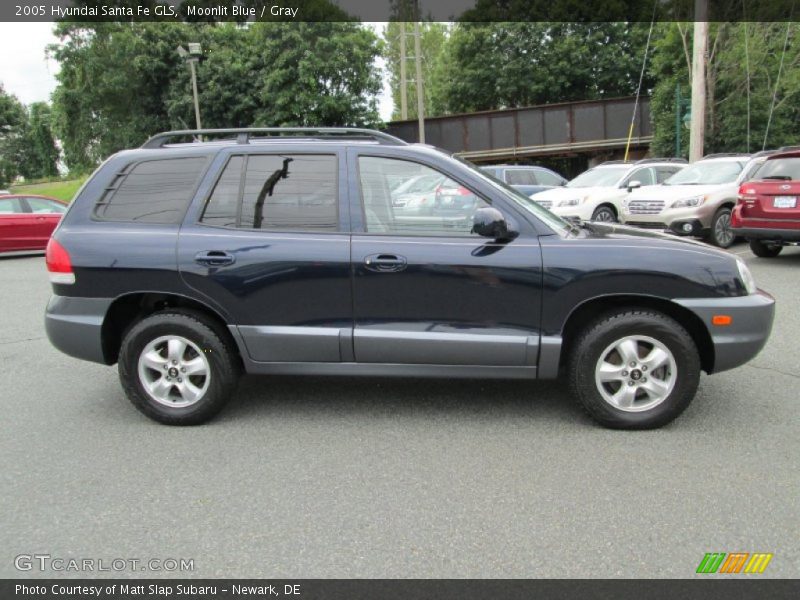 Moonlit Blue / Gray 2005 Hyundai Santa Fe GLS