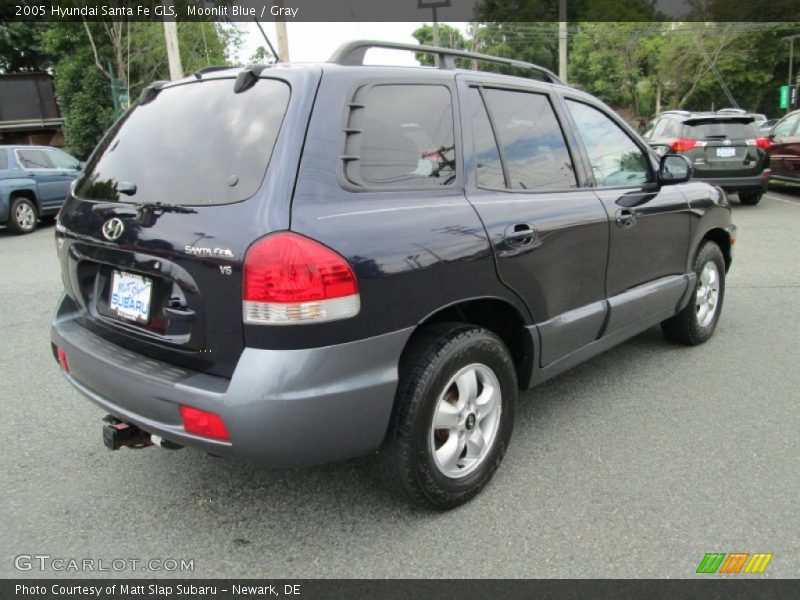 Moonlit Blue / Gray 2005 Hyundai Santa Fe GLS