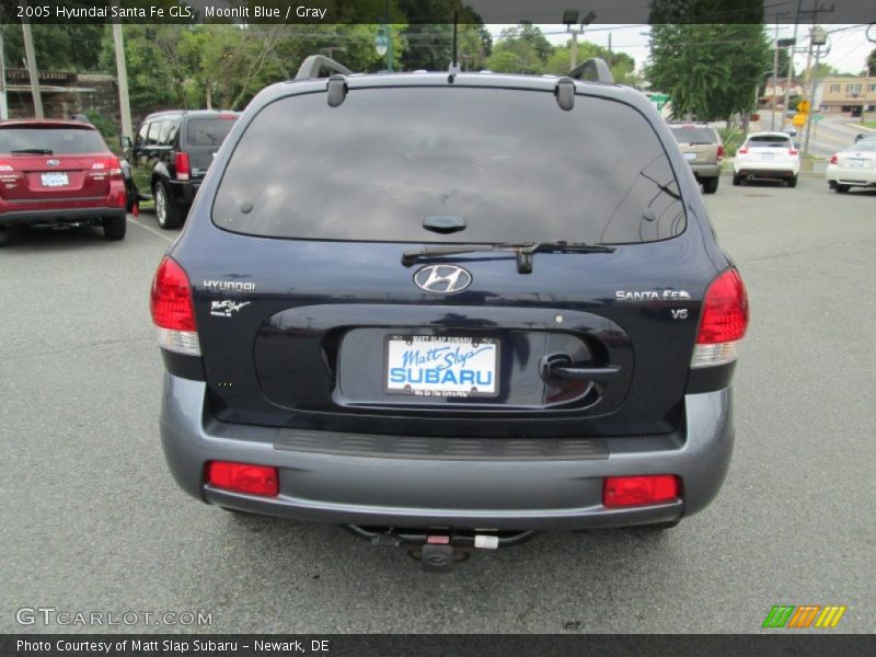 Moonlit Blue / Gray 2005 Hyundai Santa Fe GLS