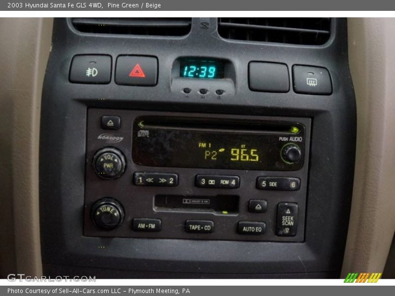Pine Green / Beige 2003 Hyundai Santa Fe GLS 4WD