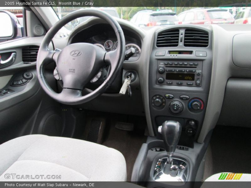 Moonlit Blue / Gray 2005 Hyundai Santa Fe GLS