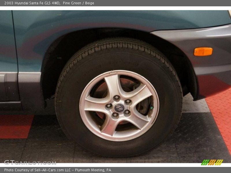 Pine Green / Beige 2003 Hyundai Santa Fe GLS 4WD