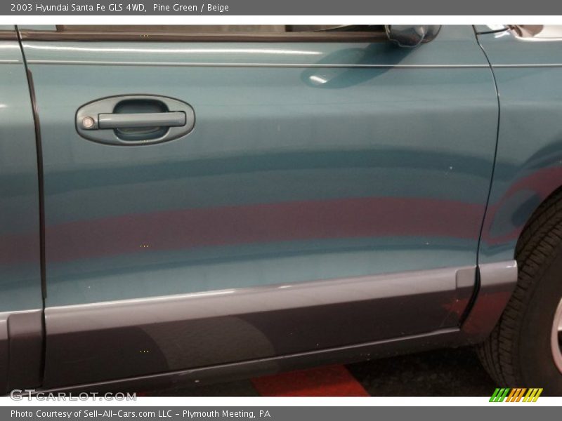 Pine Green / Beige 2003 Hyundai Santa Fe GLS 4WD