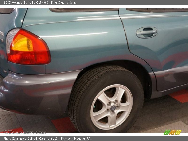 Pine Green / Beige 2003 Hyundai Santa Fe GLS 4WD