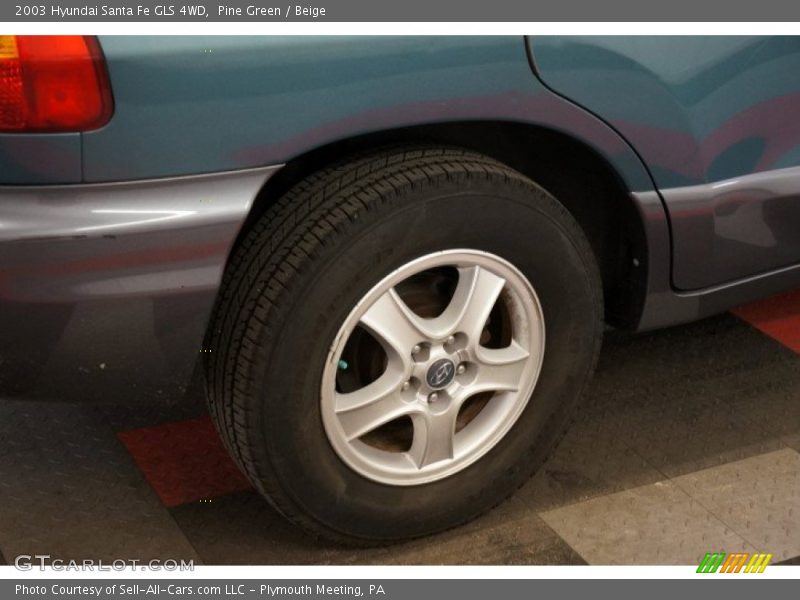 Pine Green / Beige 2003 Hyundai Santa Fe GLS 4WD