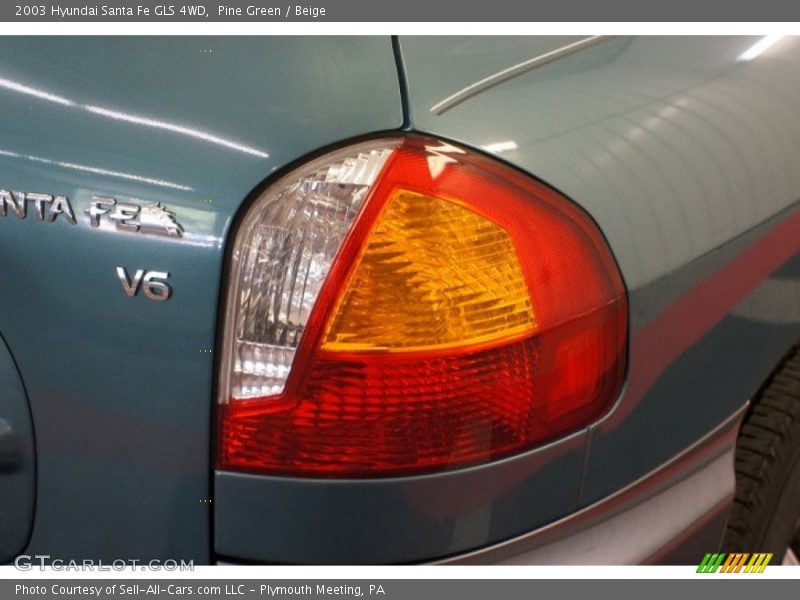 Pine Green / Beige 2003 Hyundai Santa Fe GLS 4WD