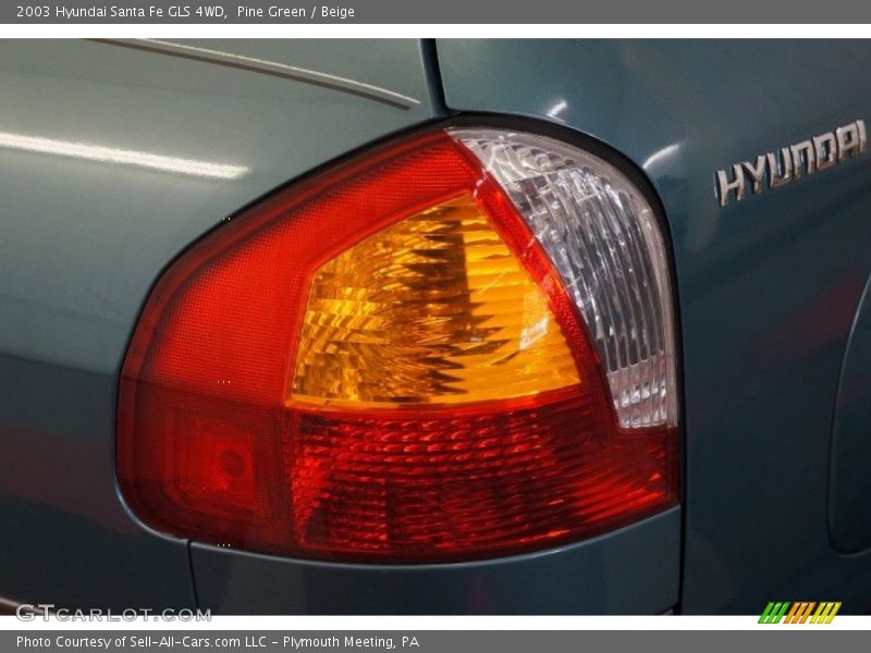 Pine Green / Beige 2003 Hyundai Santa Fe GLS 4WD
