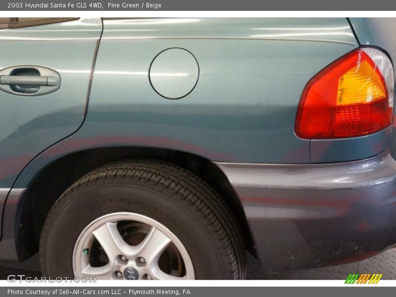 Pine Green / Beige 2003 Hyundai Santa Fe GLS 4WD