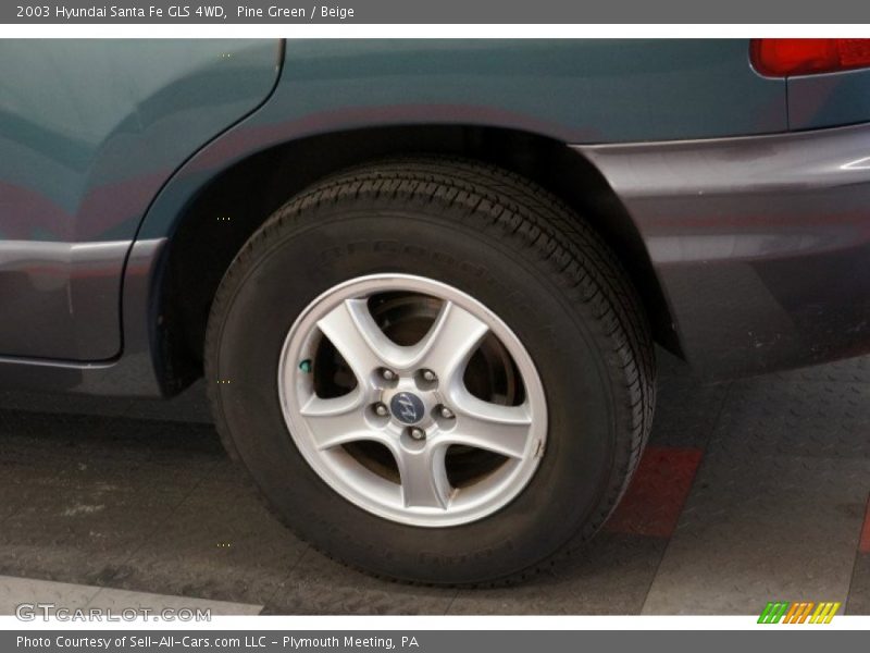 Pine Green / Beige 2003 Hyundai Santa Fe GLS 4WD