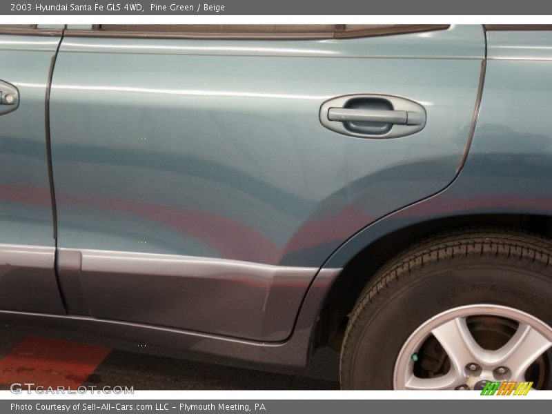 Pine Green / Beige 2003 Hyundai Santa Fe GLS 4WD