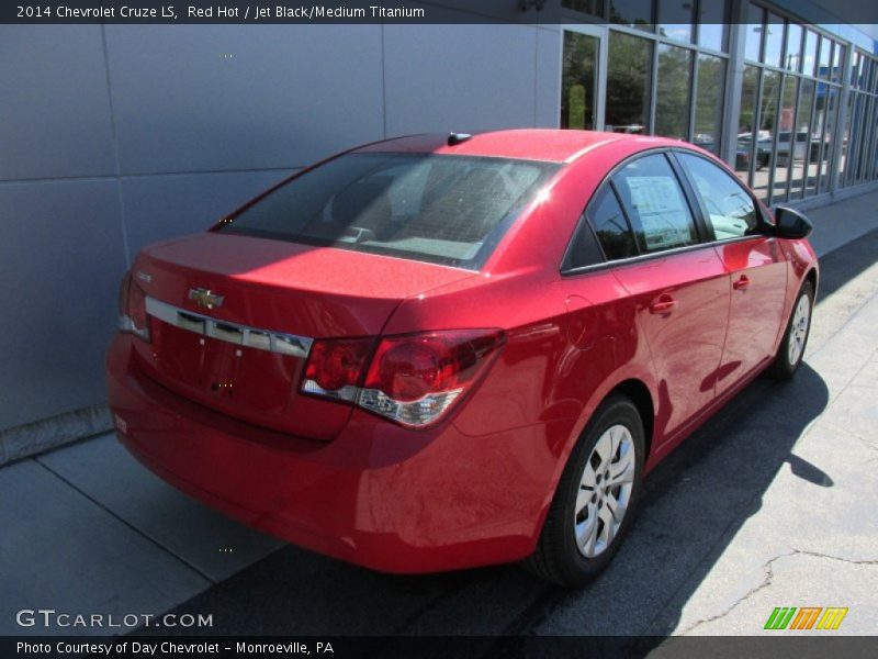 Red Hot / Jet Black/Medium Titanium 2014 Chevrolet Cruze LS
