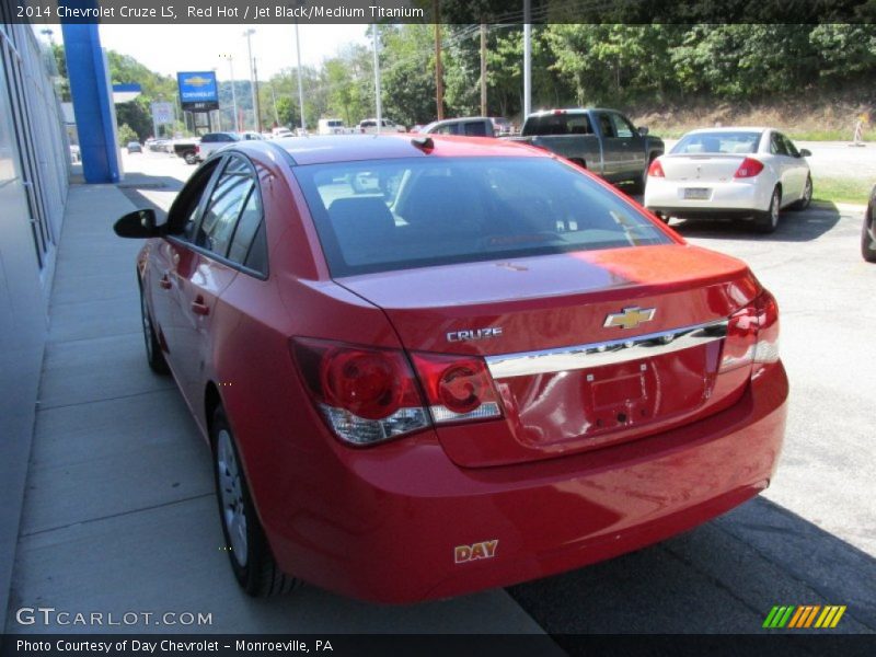 Red Hot / Jet Black/Medium Titanium 2014 Chevrolet Cruze LS