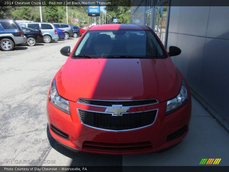 Red Hot / Jet Black/Medium Titanium 2014 Chevrolet Cruze LS