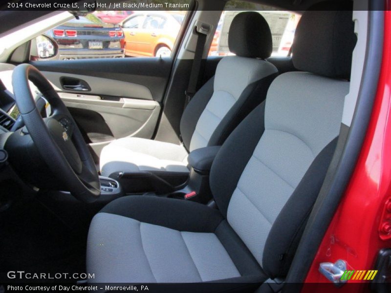 Red Hot / Jet Black/Medium Titanium 2014 Chevrolet Cruze LS
